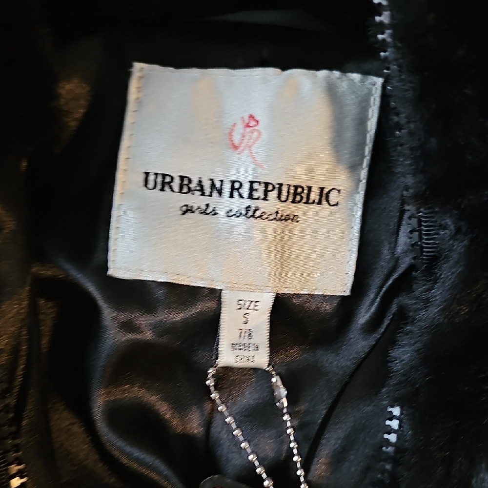 Urban Republic Black, Yellow, and Cream Puffer Jacket - Picture 2 of 4